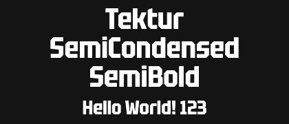 Tektur-SemiCondensed-SemiBold